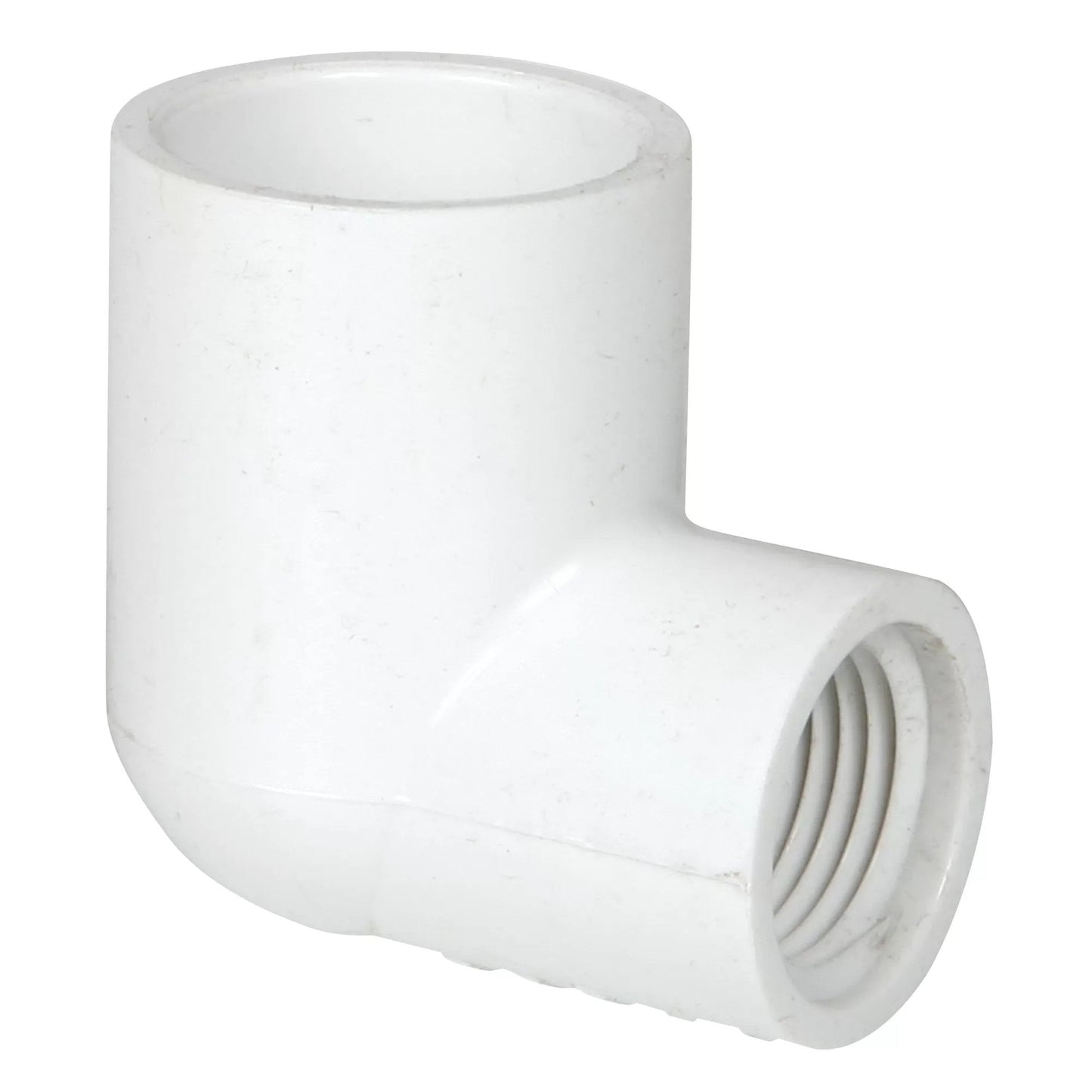 90°PVC Reducing Elbow - 1 1/2 x 1 (Slip x FPT) - QC Supply -