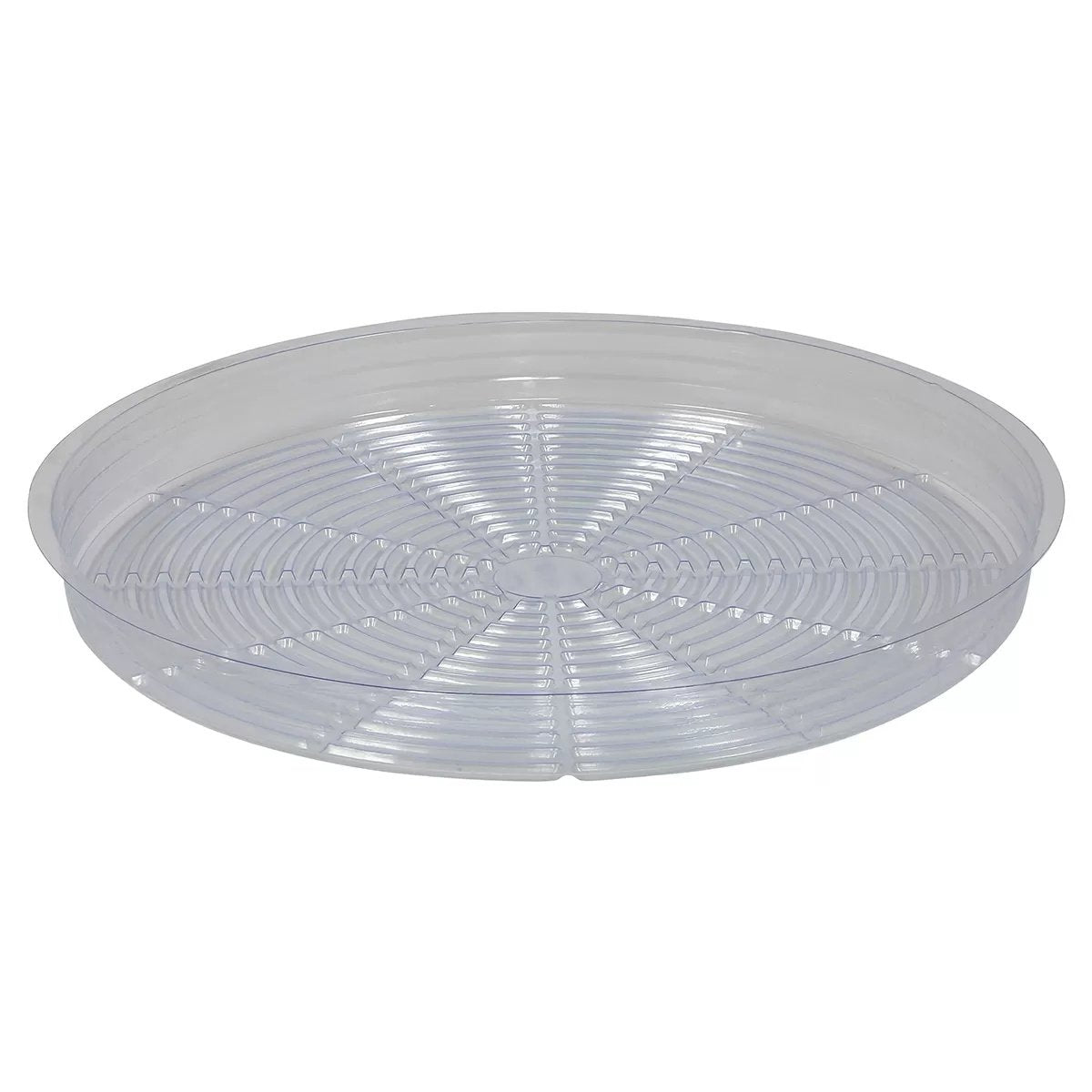 Gro Pro® Clear Plastic Saucer - 18" - Box of 25 - QC Supply -