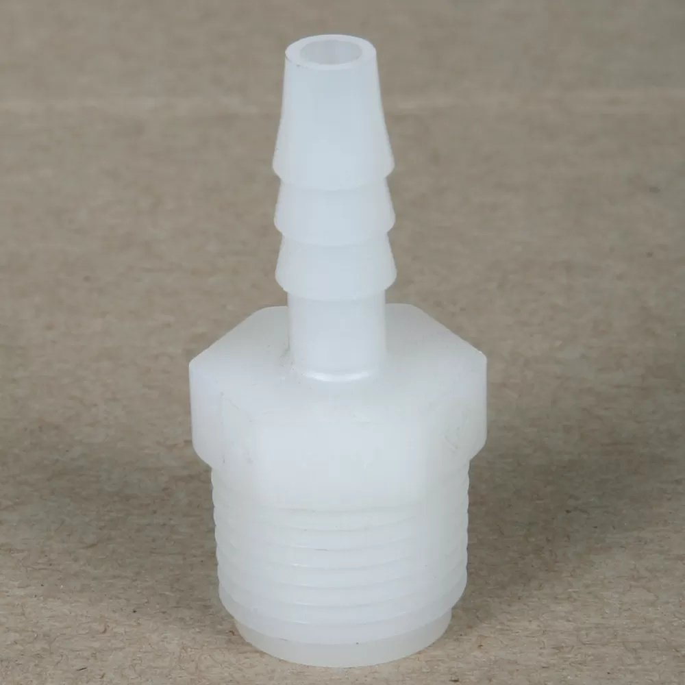 Male Thread x Hose Barb - Nylon Fitting - 3/8" MPT x 1/4" HB - QC Supply -