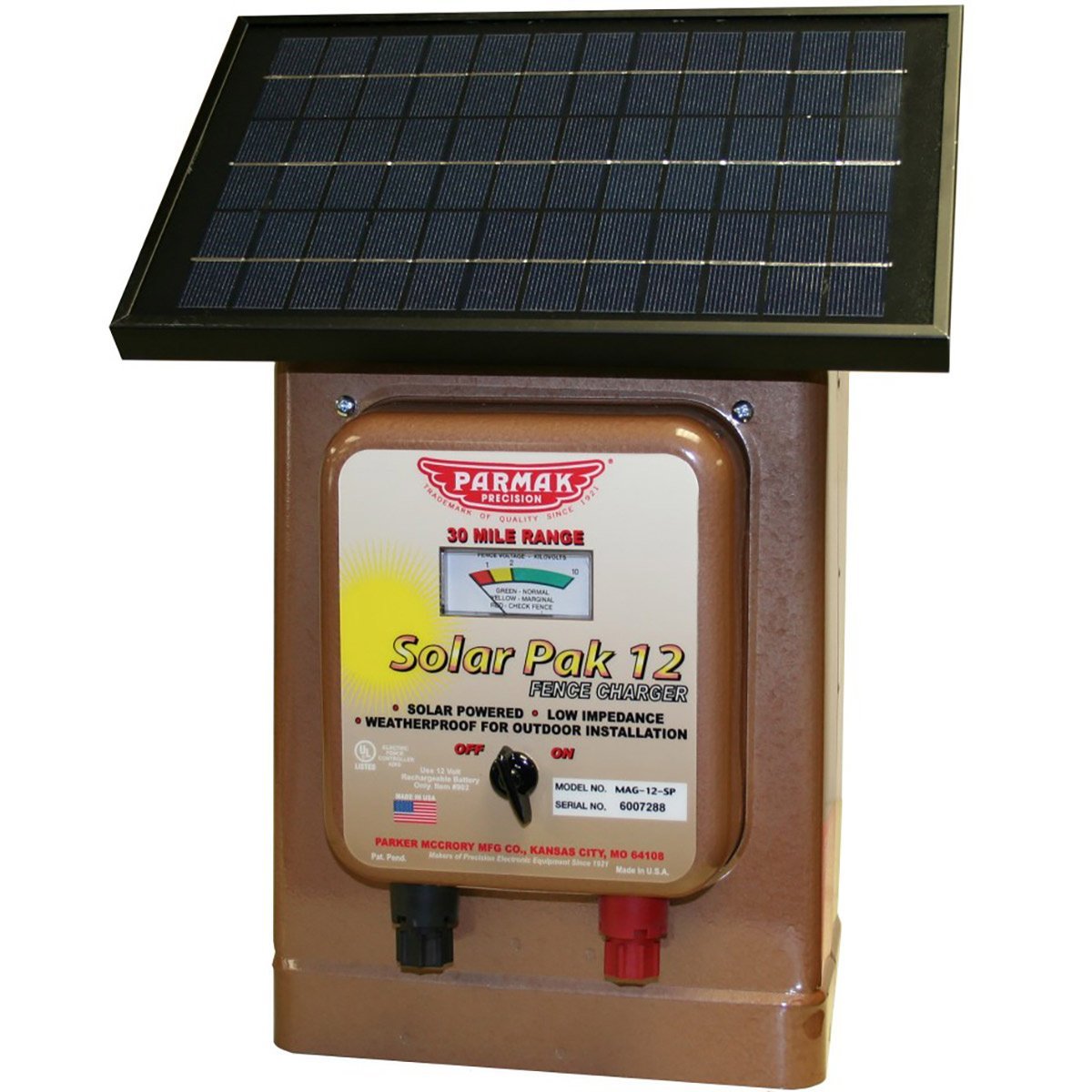 Parmak® 12V Fencer - Solar/Battery Operated - 30 miles - QC Supply -