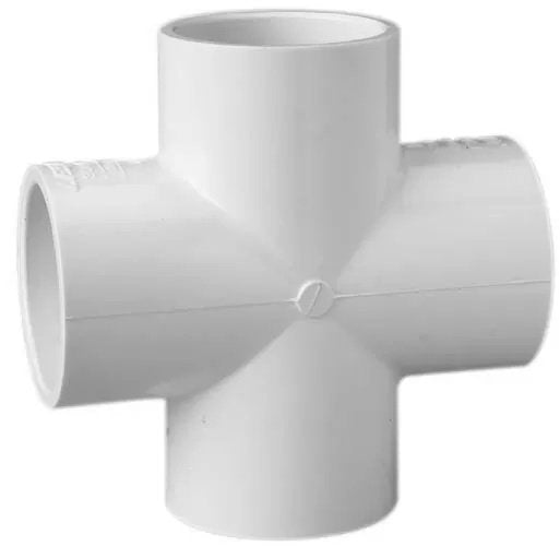 PVC Cross (Slip x Slip x Slip x Slip - QC Supply -