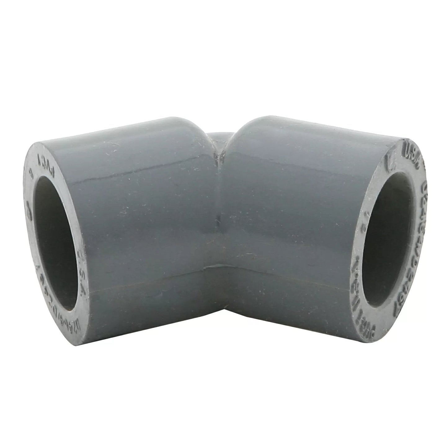Schedule 80 - 1/2" 45°Elbow (Slip x Slip) - QC Supply -