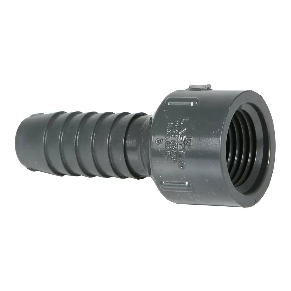 Schedule 80 Female Adaper - 1/2" FPT x 1/2" HB - QC Supply -
