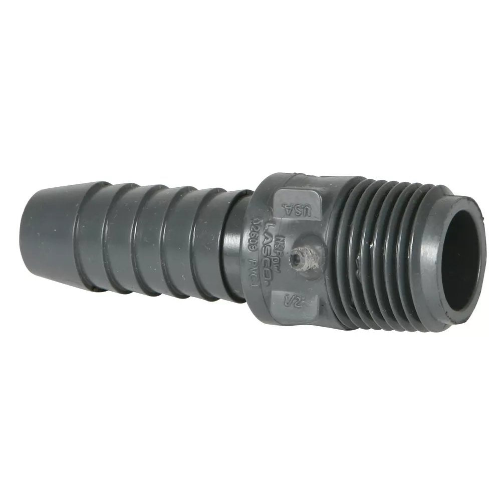 Schedule 80 Male Adapter - 1/2" MPT x 1/2" HB - QC Supply -