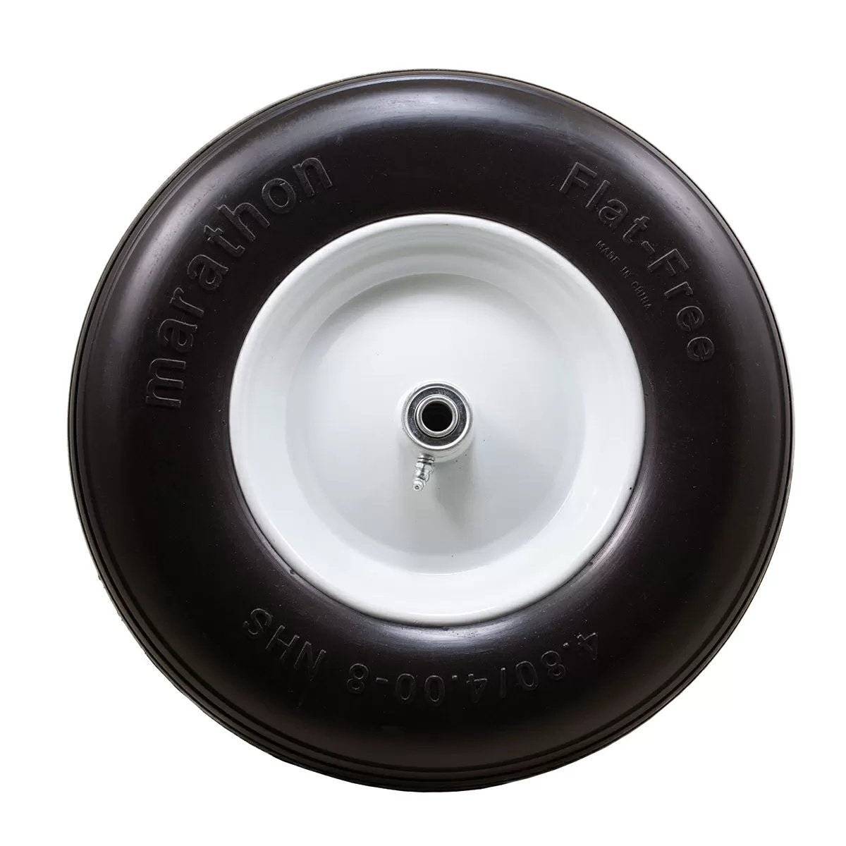 Solid Core Flat Free Tire - 4.80/4.00 - 8" - QC Supply -