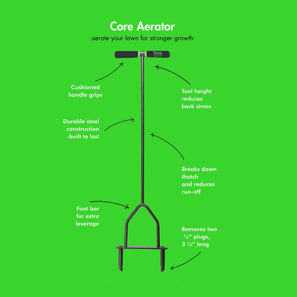 Yard Butler Manual Lawn Coring Aerator