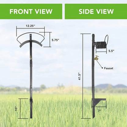 Yard Butler Hose Hanger - With Faucet