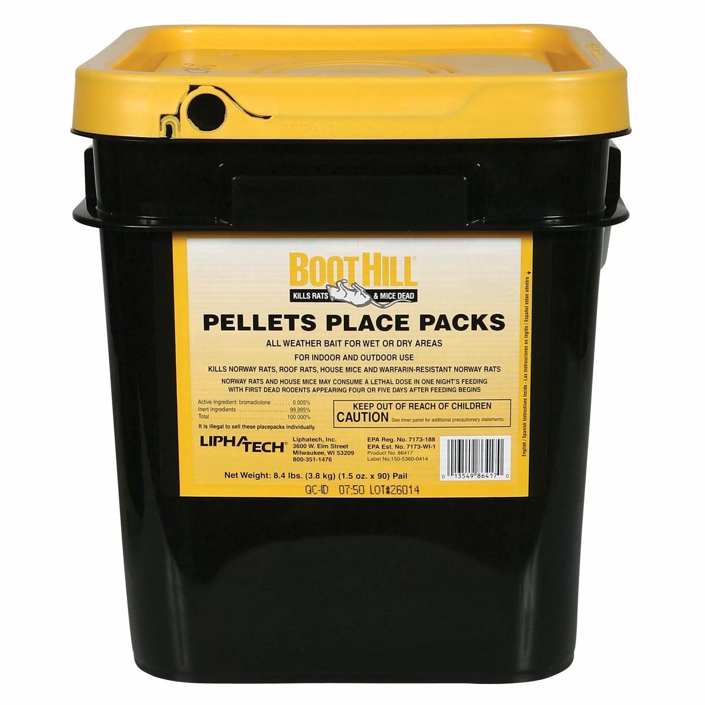 BootHill® Rat & Mouse Bait Pellets, MiniBlocks or Place Packs - QC Supply - 