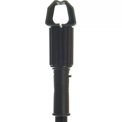 Carlisle 60" Vinyl - Coated Metal Black Mop Handle - QC Supply - 