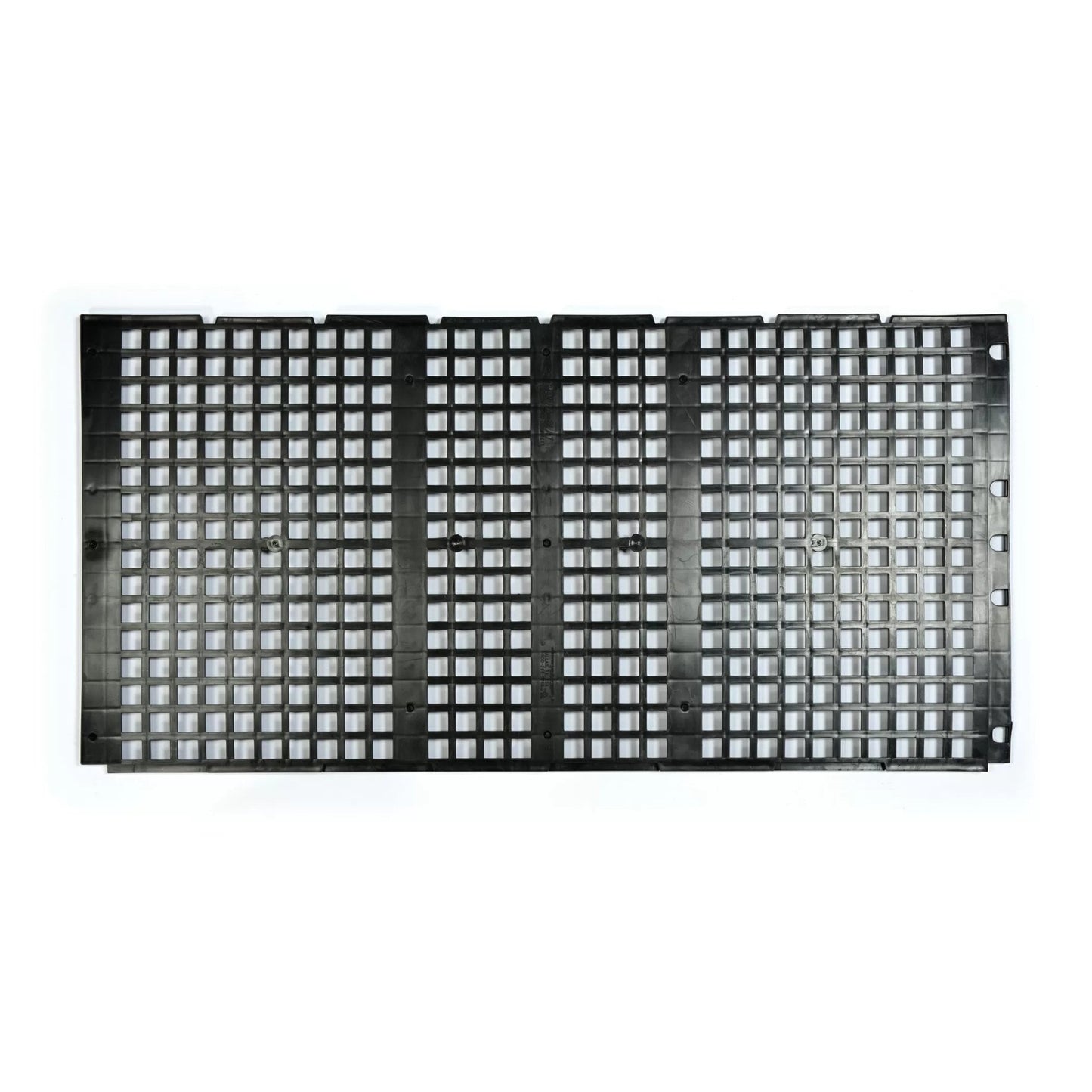 DURA - SLAT® Poultry & Kennel Flooring - 24.5" x 49.5" x .75" - Black Overlapping - QC Supply - 