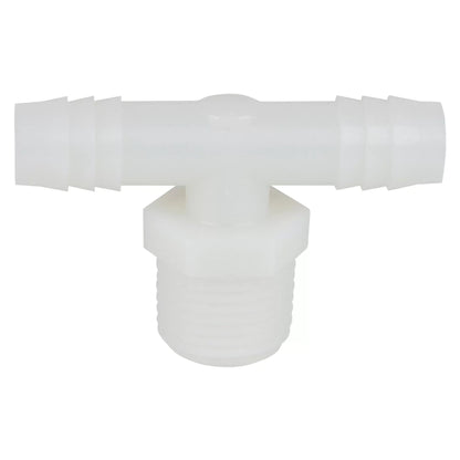Hose Barb Tee 1/2" MPT - QC Supply - 