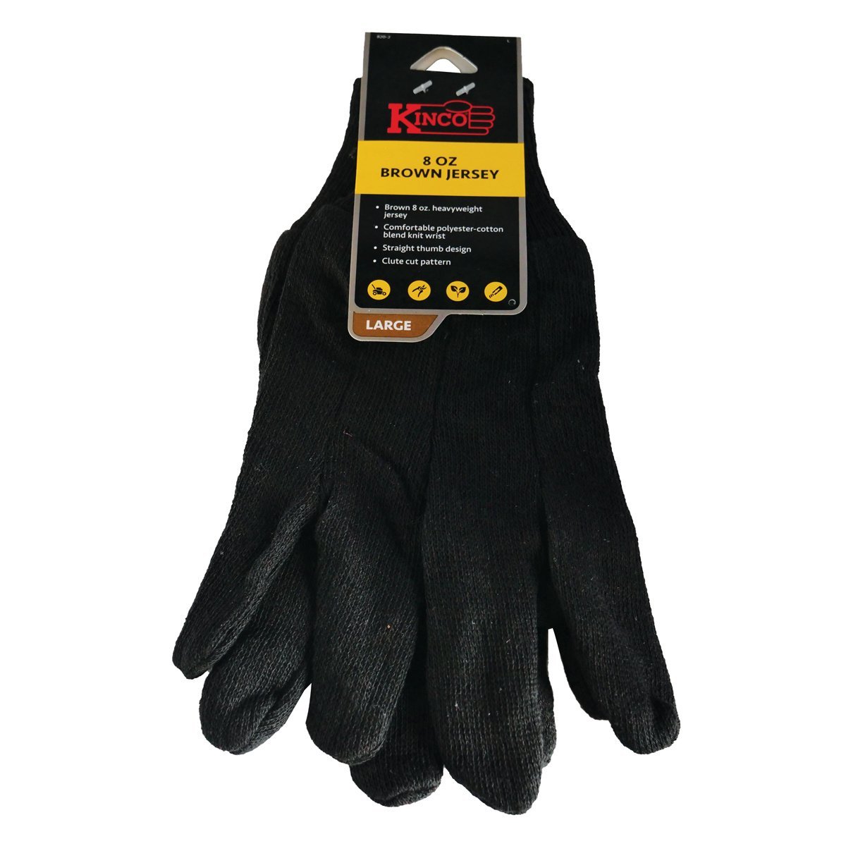 Kinco® 8 oz Brown Jersey Gloves - QC Supply - 