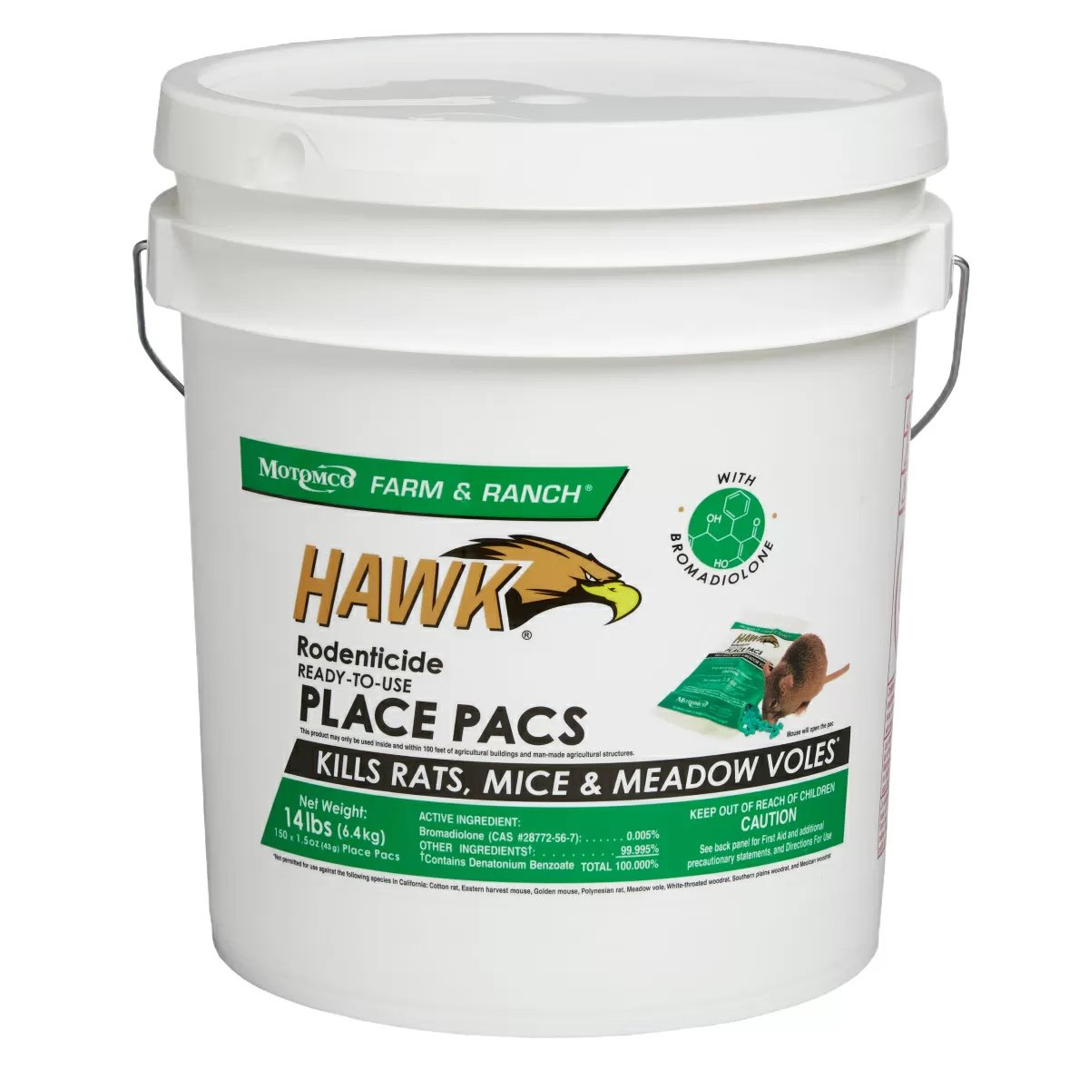 Motomco Hawk® Rodent Bait – Loose Pellets - QC Supply - 