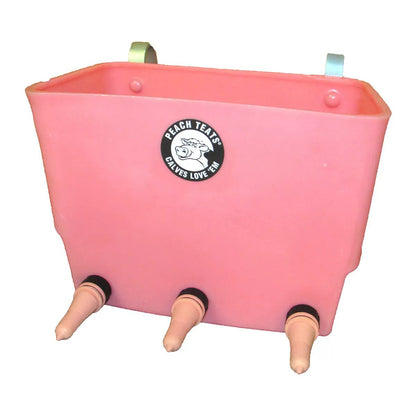 Peach Teat Complete Feeder - 3 Teat - QC Supply - 