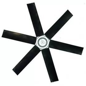 Poly Fan 18" Replacement 6 Blades - 1/2" Shaft With 45°Pitch - QC Supply - 