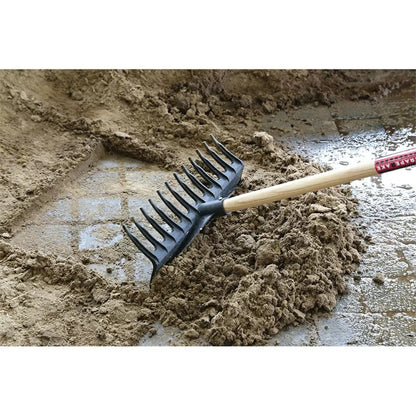 ScrapeRake w/72" Handle - Black Head - QC Supply - 