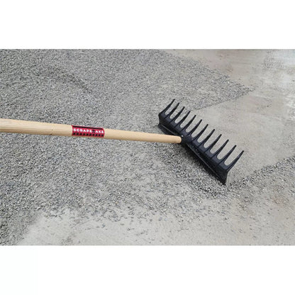 ScrapeRake w/72" Handle - Black Head - QC Supply - 