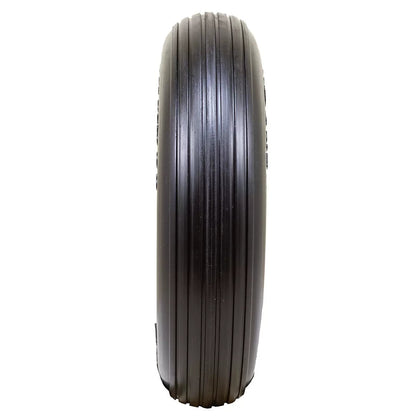 Solid Core Flat Free Tire - 4.80/4.00 - 8" - QC Supply - 
