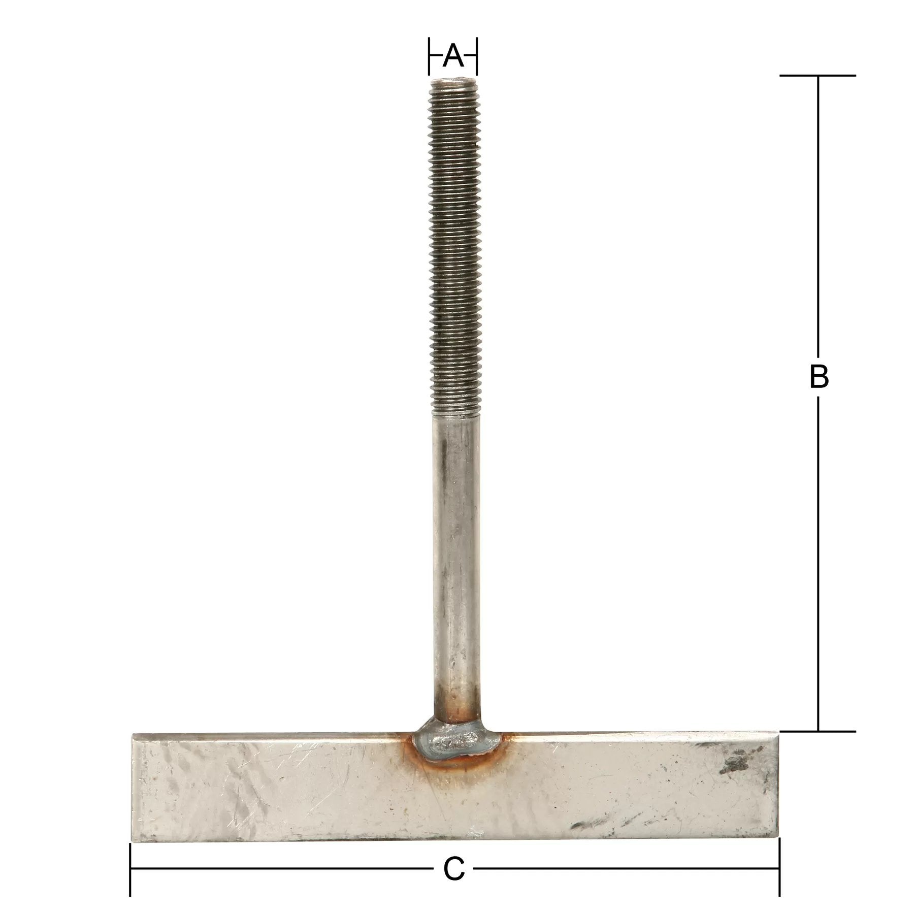 Stainless Steel 5/32" x 1" TBolt ONLY - QC Supply - 