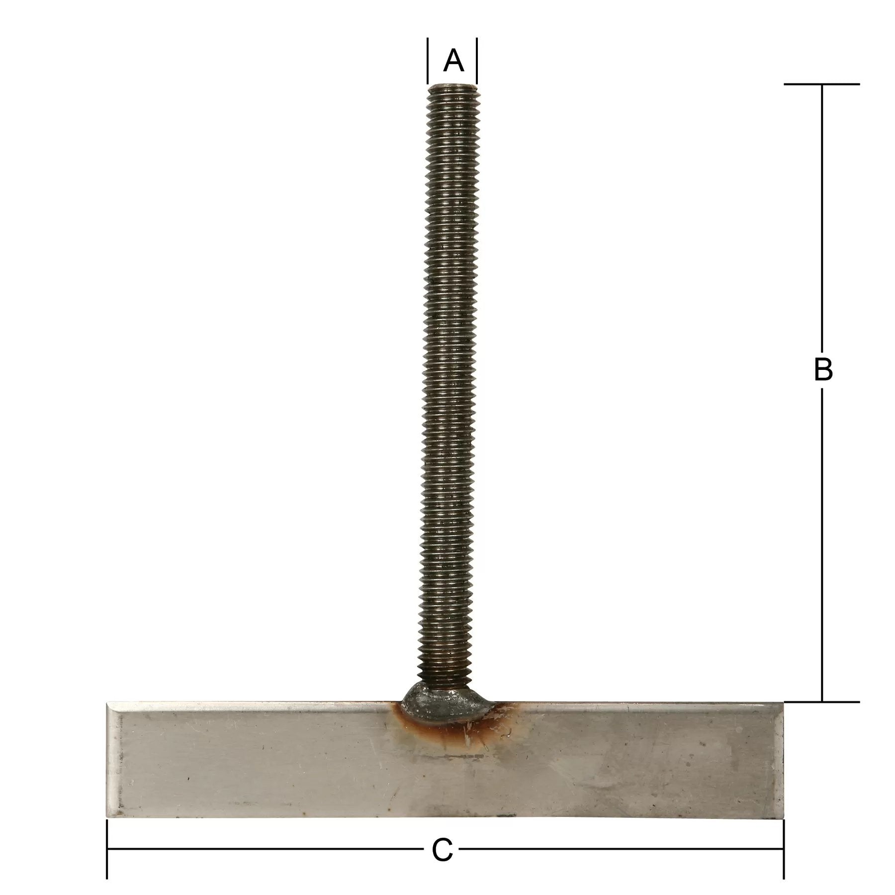 Stainless Steel 5/32" x 1" TBolt ONLY - QC Supply - 