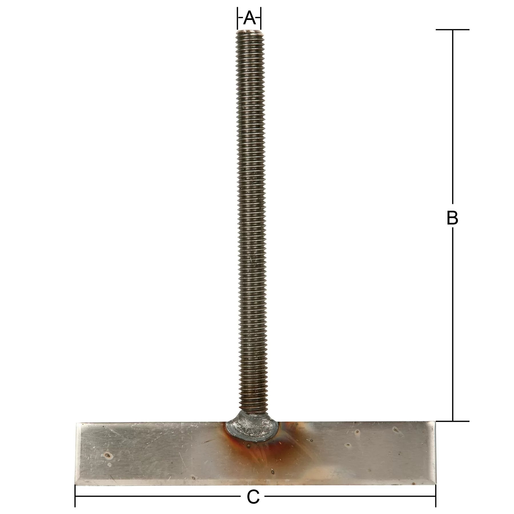 Stainless Steel 5/32" x 1" TBolt ONLY - QC Supply - 