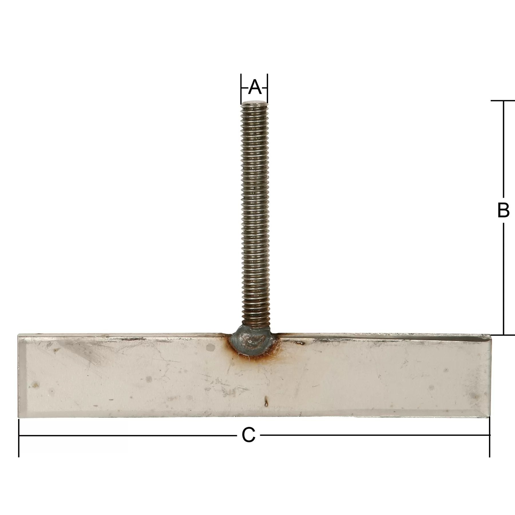 Stainless Steel 5/32" x 1" TBolt ONLY - QC Supply - 